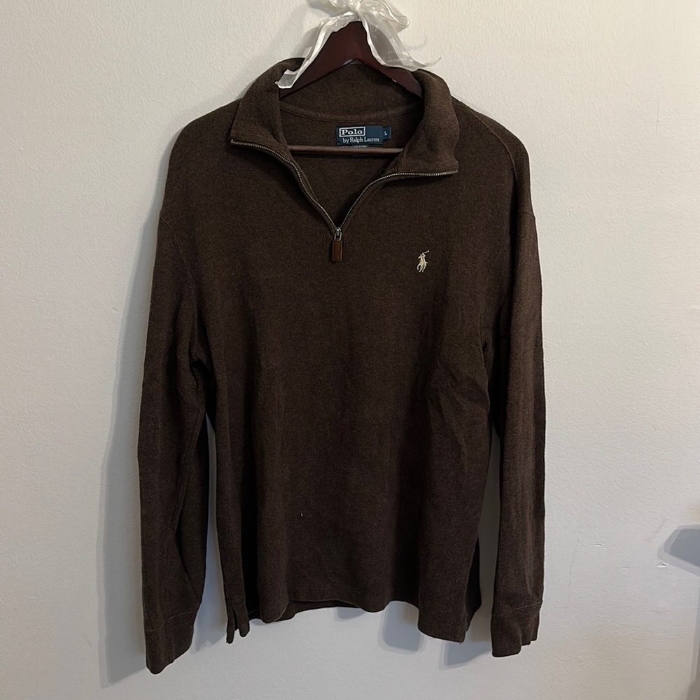Polo • men’s quarter zip sweater